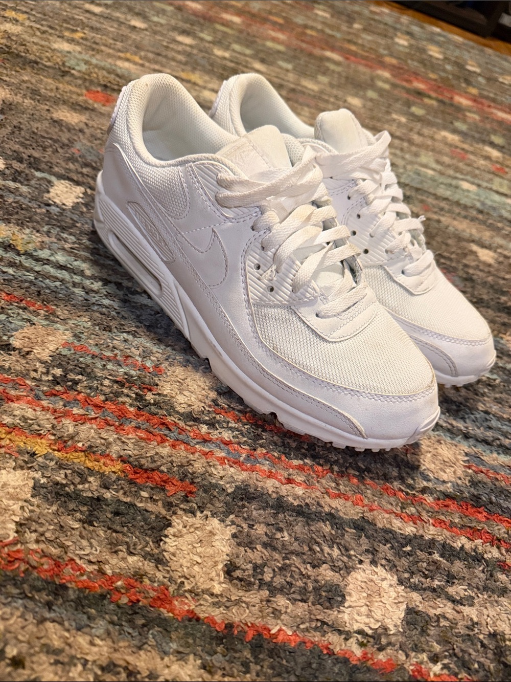 11.5 Nike White Low-Top Air Max Sneakers